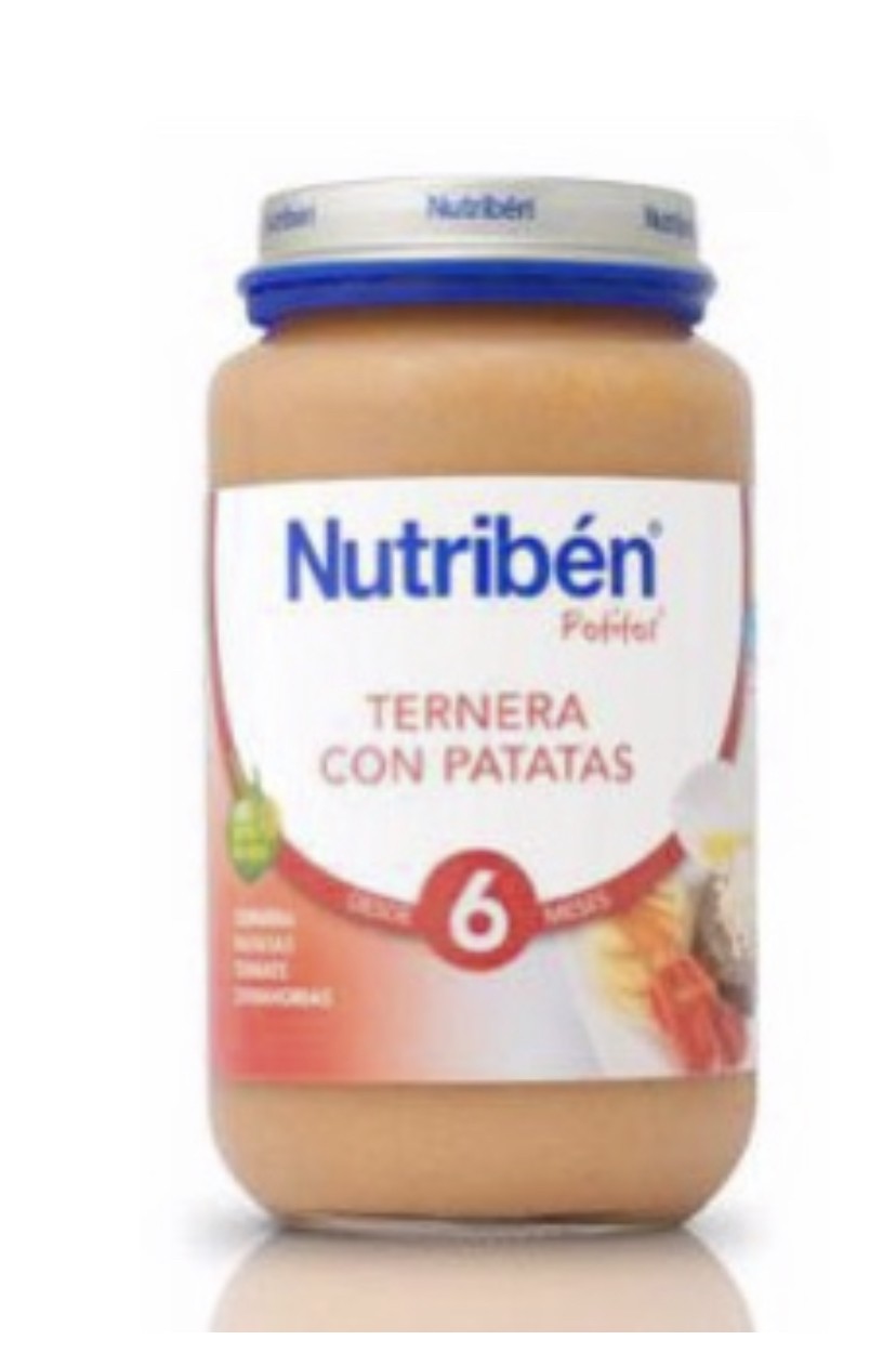 Imagen de Nutribén Potito ternera con patatas, judias verdes y zanahoria 235gr